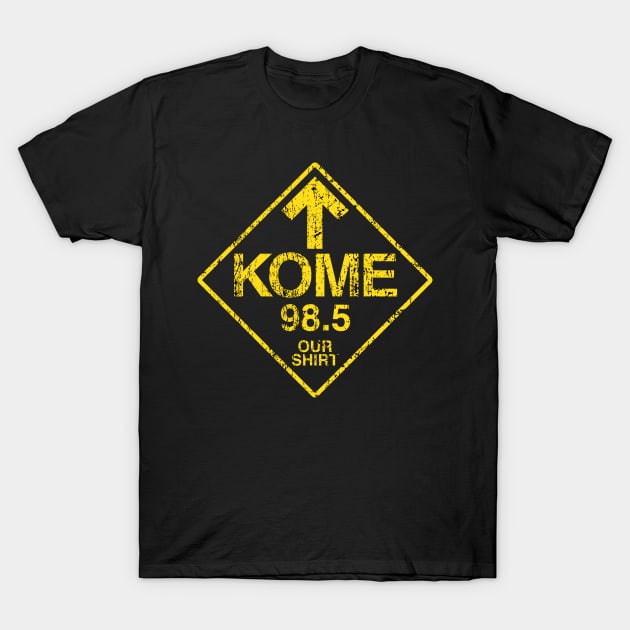 Kome 98.5 Vintage Radio T-Shirt by HARDER.CO